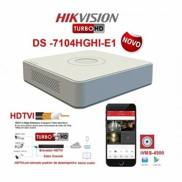 Hikvision DS-7104HGHI Dünyaca məşhur Hikvision brendinə məxsus 4 kanal