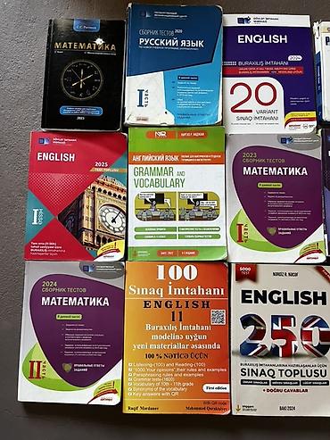 Dərs və imtahan hazırlığı üçün kitablar dəsti Məhsul təsviri: -