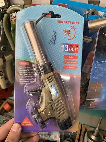 Үй жана бакча үчүн бардык: Газовая горелка-насадка Ignition Gun (Torch 1300°C) - Температура — 1