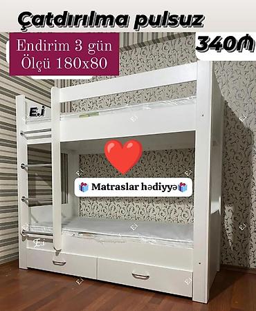 carpayi alti: Oğlan və qız üçün, Yeni, Çarpayı, Matras ilə, Siyirməli — 1