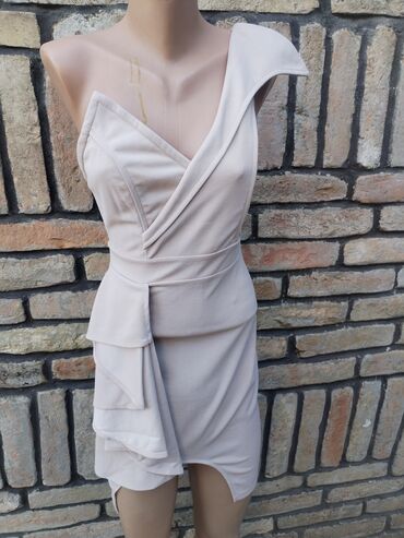 tirkizne haljine: S (EU 36), color - Beige, Other style, Other sleeves