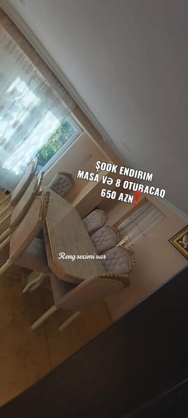 Masa və oturacaq dəstləri: Stol stul masa oturacaq sifarisle