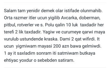 bildirçin yuvası: It ucun ev. Ela veziyetde. mohkem keyfiyetli