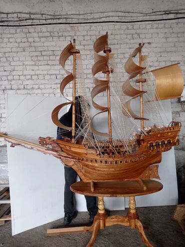 Модели кораблей: Прекрасный подарок на новый год корабль сувенир из чистого дерева