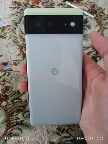 телефон google: Google Pixel 6, Б/у, 128 ГБ, цвет - Зеленый, 1 SIM