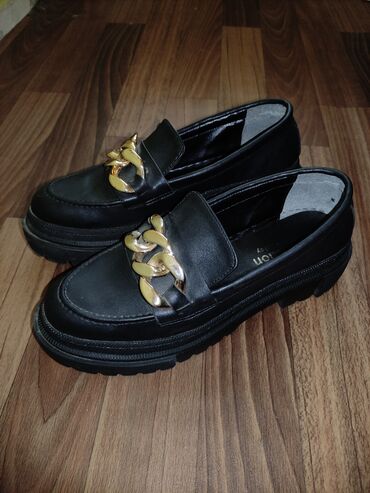 туфли черные с блестками: Туфли 39, цвет - Черный