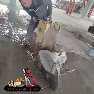 Beton işləri: #Betonkesme #betondeşmə Beton kubik kərpic - dən kəsim deşim — 6