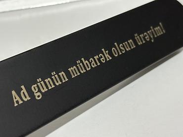 Qələmlər: Hədiyyəlik metal qələm dəsti - Qutu: Mat qara metal hədiyyə qutusu — 11