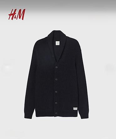 оверсайз свитер: Кардиган H&M L.O.G.G., мужской Новый - Модель: вязаный кардиган — 1