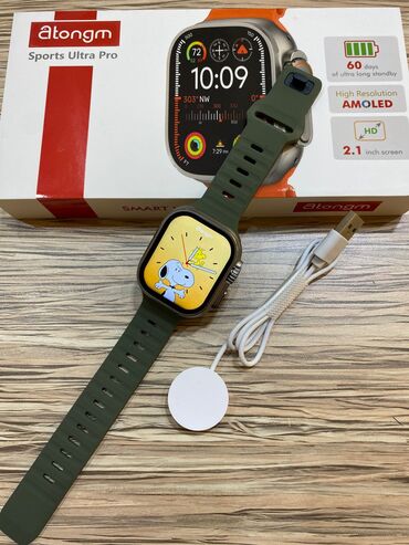хочу купить часы: Smart saat, Sensor ekran, rəng - Yaşıl