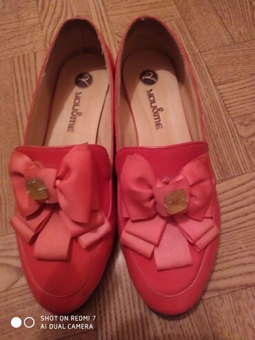 лоферы для девочек: Туфли 37, цвет - Красный