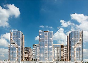 archa group: Студия, 57 м², Азия Молл Элитка, 17 этаж, ПСО (под самоотделку) — 2