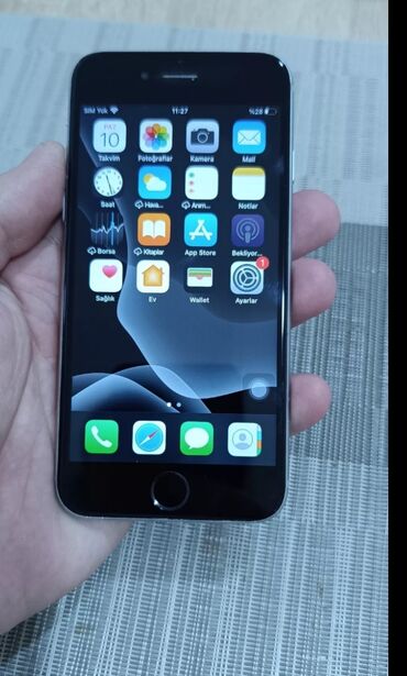 Apple iPhone: IPhone 6s, 16 GB, Gümüşü, Barmaq izi