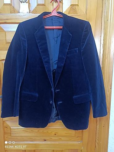 Костюмы: Мужские пиджаки (2 модели) 1) Бархатный пиджак - Цвет: темно-синий — 1