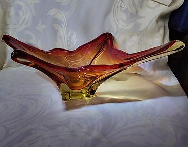 Ostali antikviteti: Cinija murano 1950 do 1960 god. -Sommerso -rucni rad. Murano cinija — 1