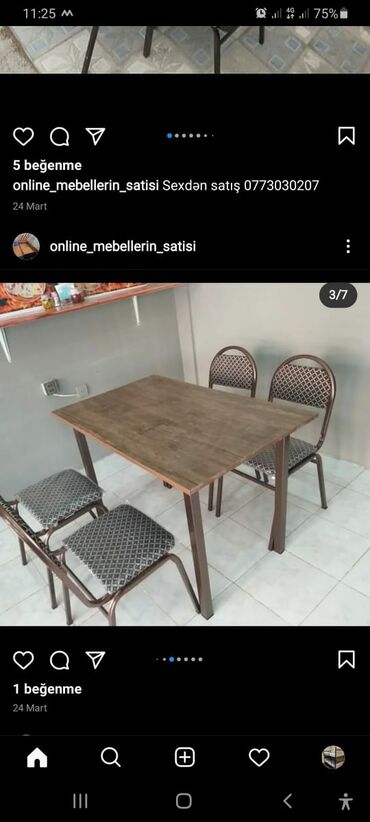 Stullar: Stul stol 13 azn-den 20 azn-dek Istenilen Rengde Kojadan ve Parcadan — 8