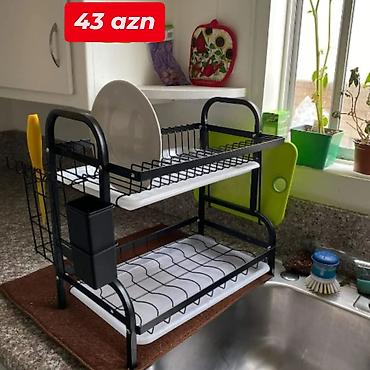 qurut: Mətbəx üçün ikiqat səviyyəli qab-qaşıq quruducu rəflər Model və — 5