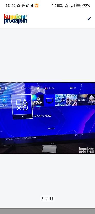 televizori: PS4 Slim1TB, otpuno ispravan i spreman za korišćenje. Konzola radi — 5