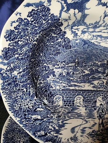 Kuhinjski setovi: Engleski duboki tanjiri Crown Ducal iz 70ih.god. Engleski duboki — 7