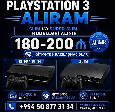 ps3 hard disk: PlayStation 3 alınır. PS3 Slim və PS3 Super Slim modelləri qəbul — 1