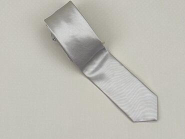 Krawaty i akcesoria: Krawat, kolor - Srebny, stan - Bardzo dobry