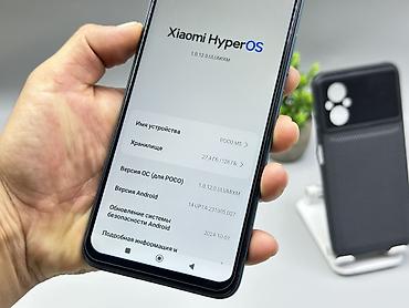ok mobile: Poco M5, Б/у, 128 ГБ, цвет - Синий, 2 SIM — 4