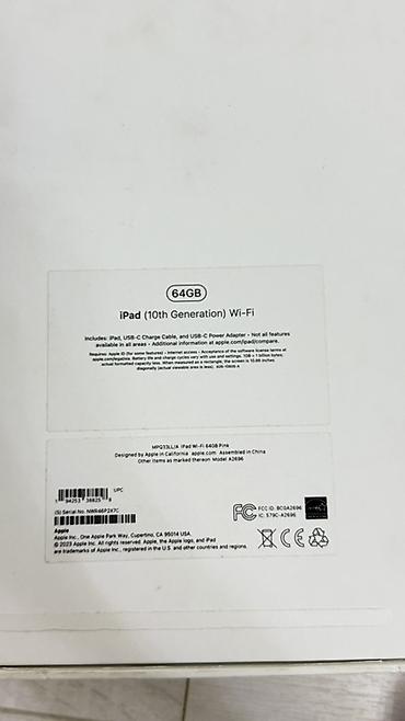 Планшеты: IPad (10‑го поколения) Wi‑Fi, 64 ГБ, цвет Pink (розовый). Модель — 2