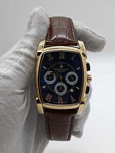 Aksesuarlar: Patek Philippe Geneve kişi saatı – klassik tonno (yastıq formalı) — 5