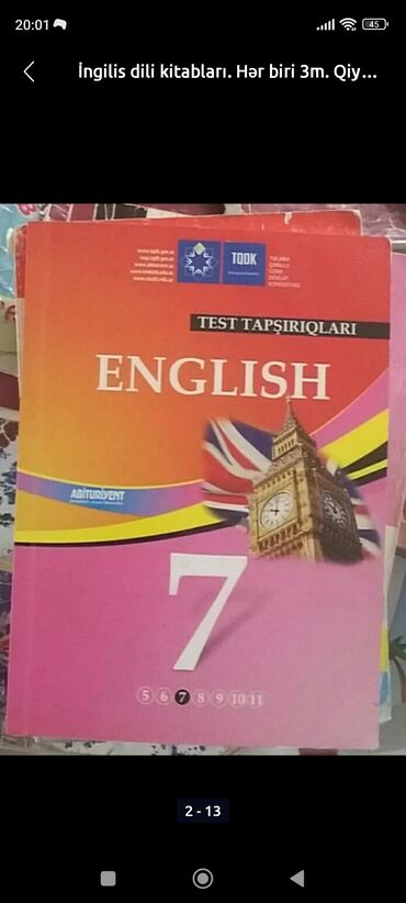 Tədris ədəbiyyatı: İngilis dili kitabları. Ün. Yeni Yasamal
📎10 — 2