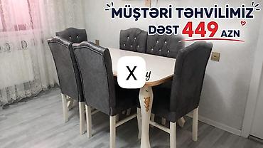 Mətbəx üçün künc masa dəsti - Dəst: künc divan (puflu düyməli bel
