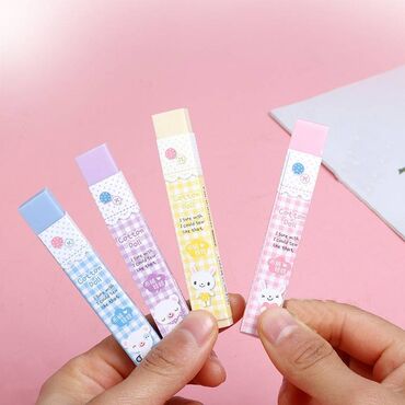 набор для художников: Цветные ластики Cotton Doll – 4 варианта Ластики в милой упаковке с