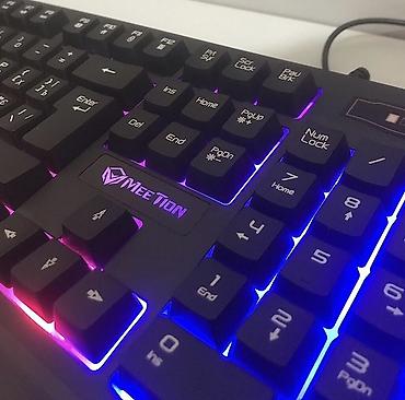kompyuter keysi: MeeTion oyun klaviaturası - RGB “rainbow” arxa işıqlanma: çoxrəngli — 2