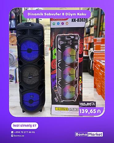 aux bluetooth: Yeni Kolonka, Növ - Sabvufer, rəng - Qara — 1