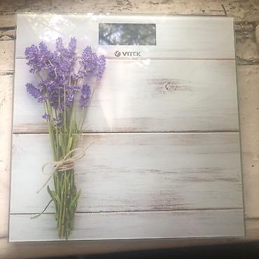 весы настольные: Напольные весы Vitek, Электронные, Стекло, 180 кг — 1