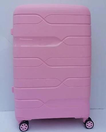 Putni koferi i torbe: Tvrdi kofer za putovanja – ružičasti - Materijal: čvrsta — 1