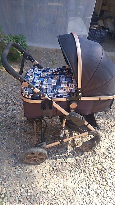 babytime коляска: Коляска, цвет - Коричневый, Б/у — 2
