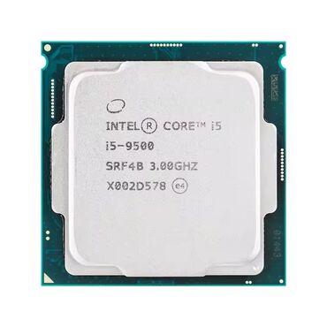 Prosessorlar: Prosessor Intel Core i5 9500, > 4 GHz, > 8 nüvə, İşlənmiş