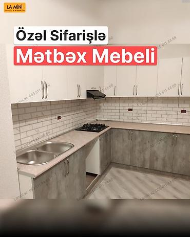 Ev və bağ: Özəl sifarişlə hazırlanan mətbəx mebeli - Modern, minimal dizayn – — 1