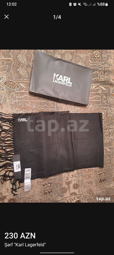 hərbi geyimləri: Salam Original Karl Lagerfeld şarf yenidir hec istifade olunmayib