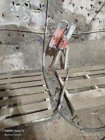 Beton işləri: Beton kəsmə - Beton deşmə xidməti Beton kubik kərpicdən qapı — 6