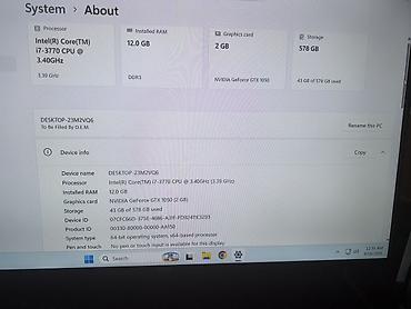 Masaüstü kompüterlər və iş stansiyaları: RGB işıqlanmalı oyun/ofis stolüstü PC Texniki göstəricilər: - — 4