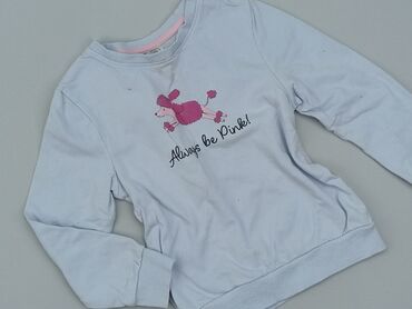 sweterek różowy: Sweatshirt, Little kids, 7 years, 116-122 cm, condition - Good