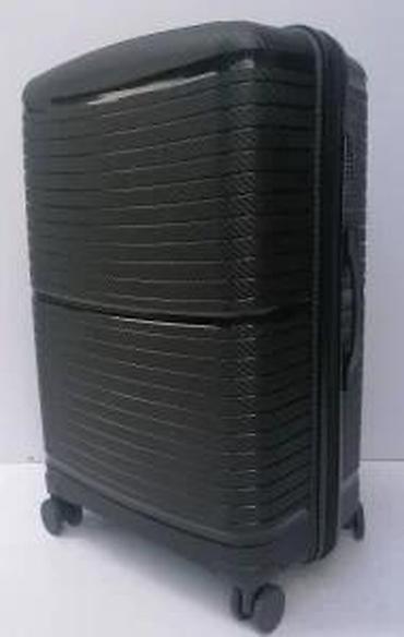 Putni koferi i torbe: Tvrdi kofer na točkićima – crni, sa teksturom karbona - Materijal — 12