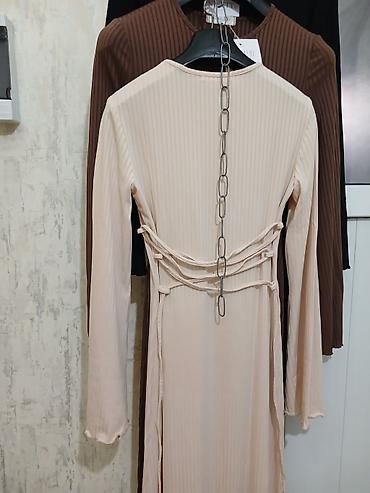 pull bear: Повседневное платье, Made in KG, Лето, Длинная модель, Прямое, XL — 4