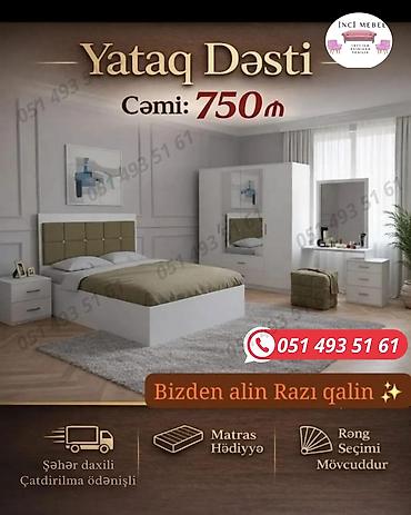 qida termosu: İkinəfərlik çarpayı, Dolab, Termo, 2 tumba, Azərbaycan, Yeni — 3