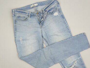 woskowane legginsy z wysokim stanem zara: Hollister, Jeansy damskie, rozmiar M