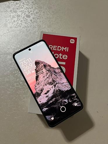 Уюлдук телефондор жана аксессуарлар: Redmi, Redmi Note 15, Колдонулган, 256 ГБ, түсү - Кара, 2 SIM — 1