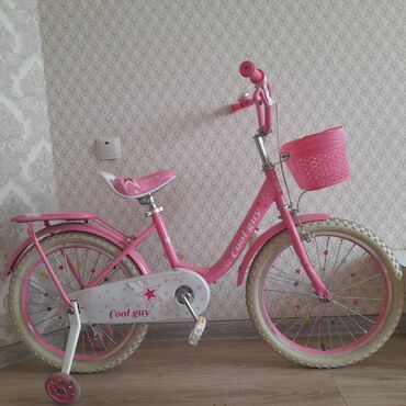Детские велосипеды: Детский велосипед, 4-колесный, Другой бренд, 6 - 9 лет, Для девочки, Б/у
