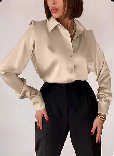 svileni top: Satenska ženska košulja – klasičan kroj
S M L Xl — 6