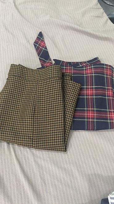 bos cins salvar modelleri: Qadın ətəyi – 2 model dəsti - Model 1: Xaki-qara “houndstooth” — 1